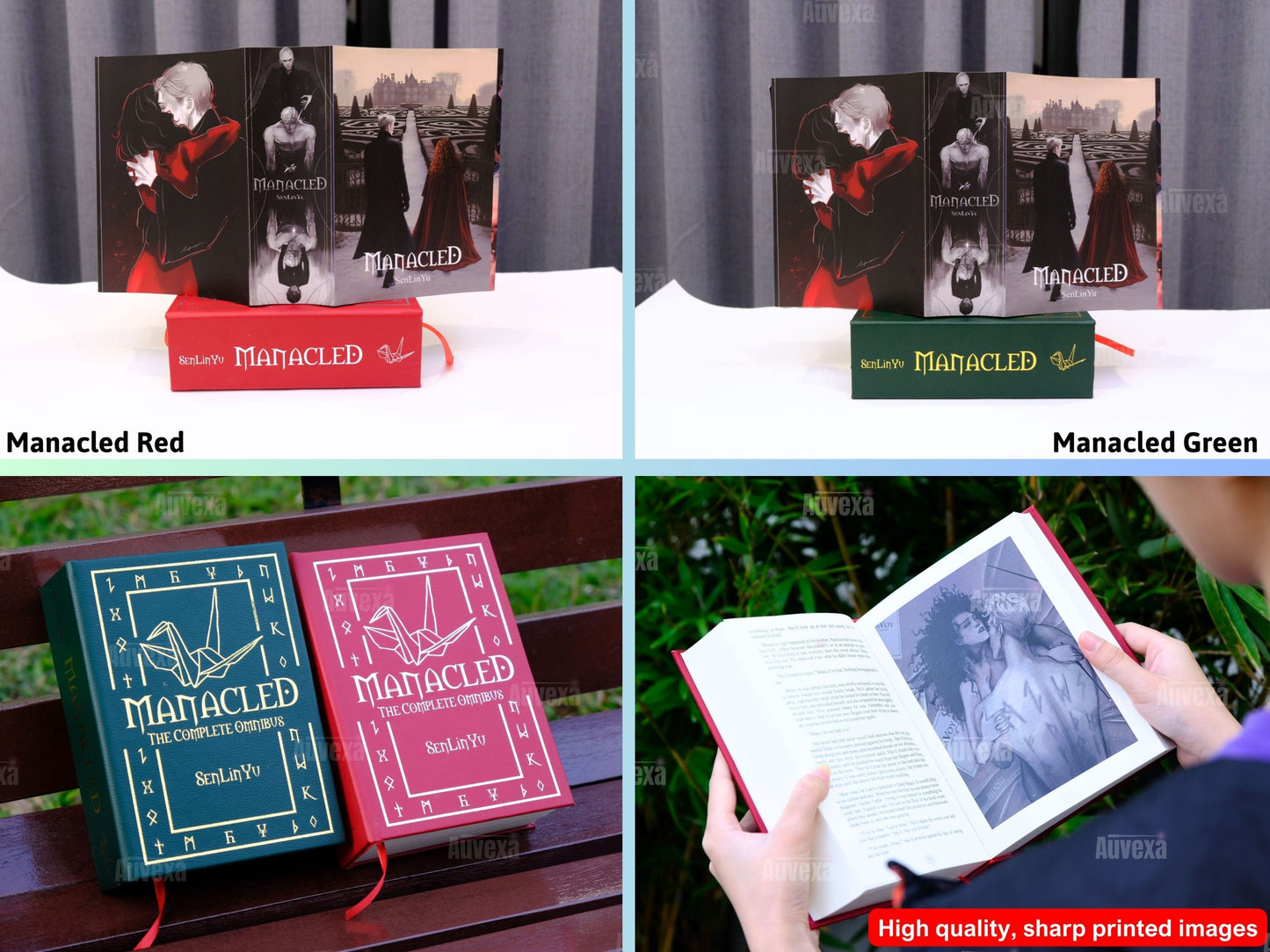 Manacled Book – Full Series 3-in-1 (Green Leather Edition, Optional Collector’s Box)