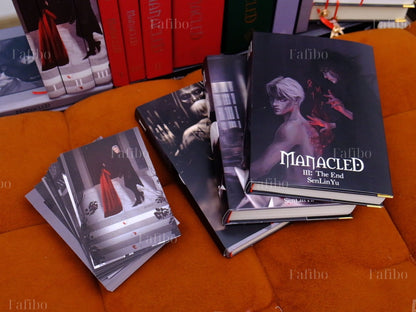 Manacled Book Set – Red Hardcover Binding, Full Series in 3 Volumes with Collector’s Box & Posters