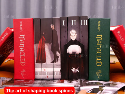 Manacled Book Set – Red Hardcover Binding, Full Series in 3 Volumes with Collector’s Box & Posters