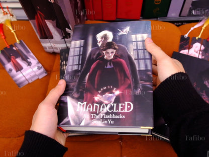 Manacled Book Set – Red Hardcover Binding, Full Series in 3 Volumes with Collector’s Box & Posters